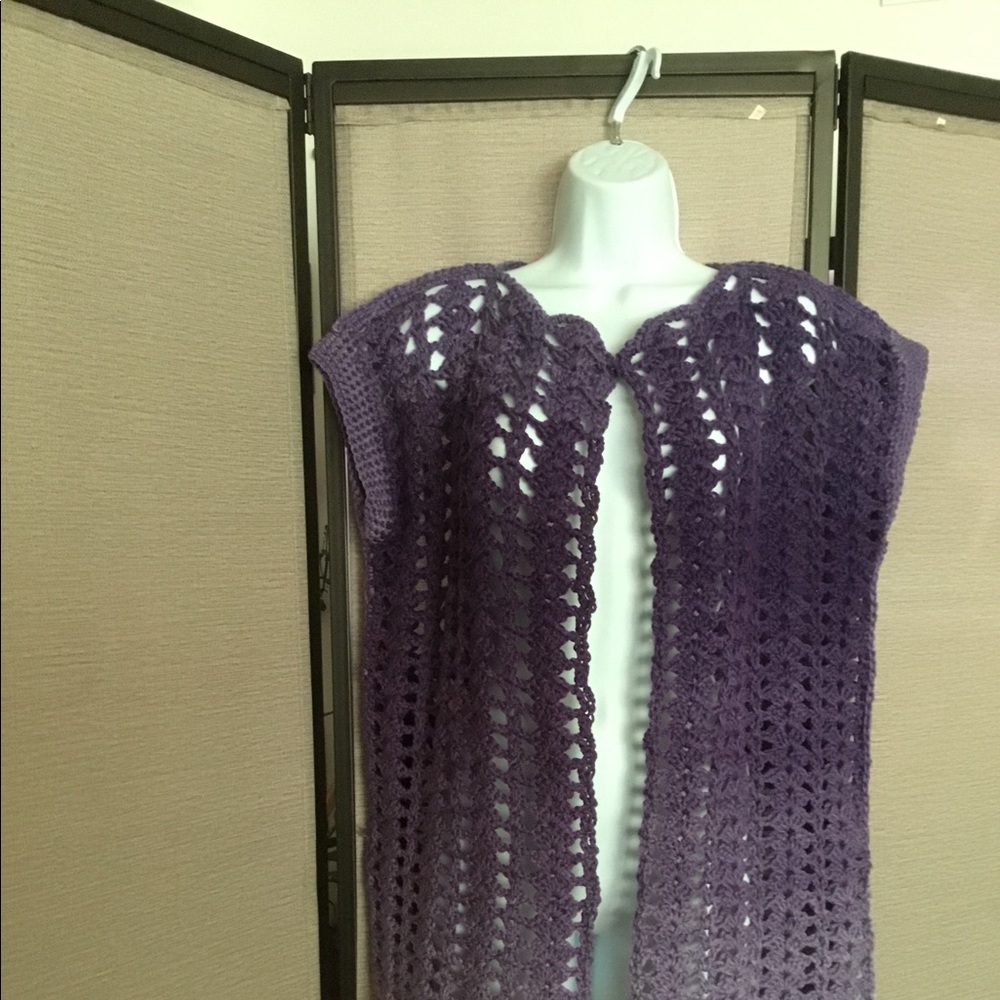 Handmade crocheted top